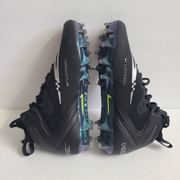 NEW Nike Alpha Huarache 8 Elite LAX Lacrosse Cleats CW4447-001 Size 9.5 Black main image 5